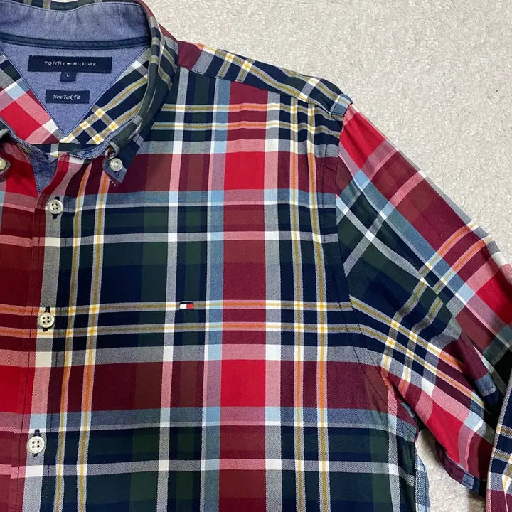 [BUNJANG] Tommy Hilfiger Plaid Long Sleeve Shirt L / 타미힐피거 체크 셔츠 남방 긴팔 L