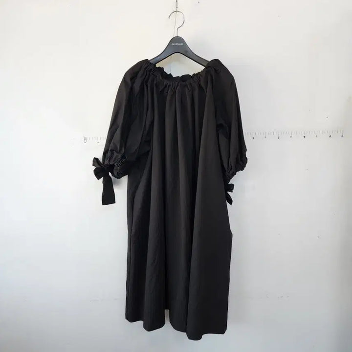 [BUNJANG] COS Black Shirring Ribbon Dress / cos 블랙 리본 셔링 원피스