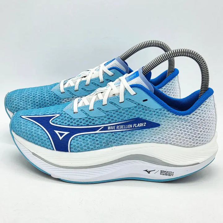 [BUNJANG] Mizuno Wave Rebellion Flash 2 River Blue Mugen Blue Running Shoes (245) / 미즈노 웨이브 리벨리온 플래쉬 2 리버 블루 무겐 블루 (245)