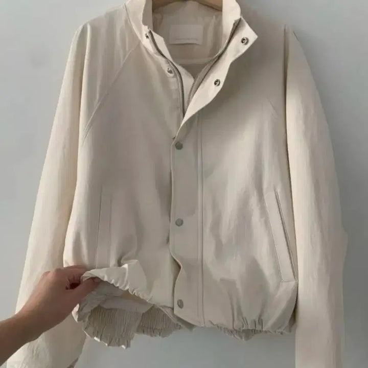 [BUNJANG] Pretty Young Thing Needs Cotton Blouson Jacket Ivory / 프리티영띵 니즈 코튼 야상점퍼 아이보리 프영띵 블루종