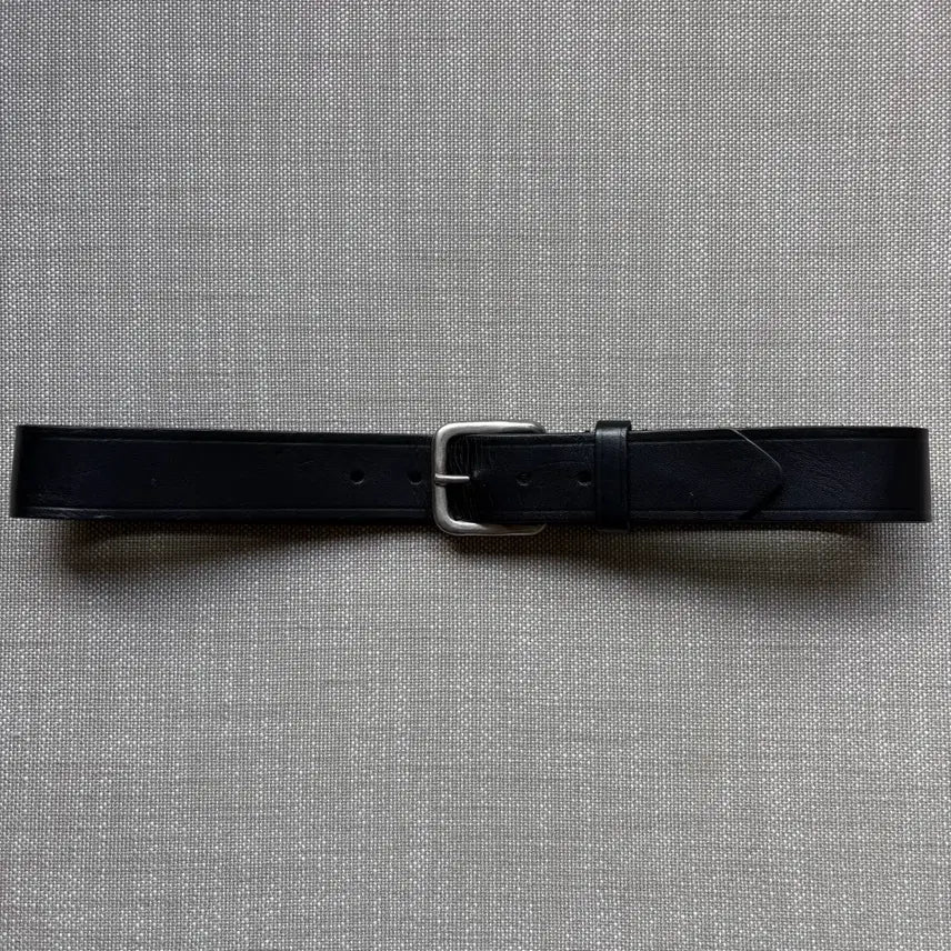 [BUNJANG] USA Black Leather Metal Buckle Belt / [30] USA 블랙 레더 메탈 버클 벨트