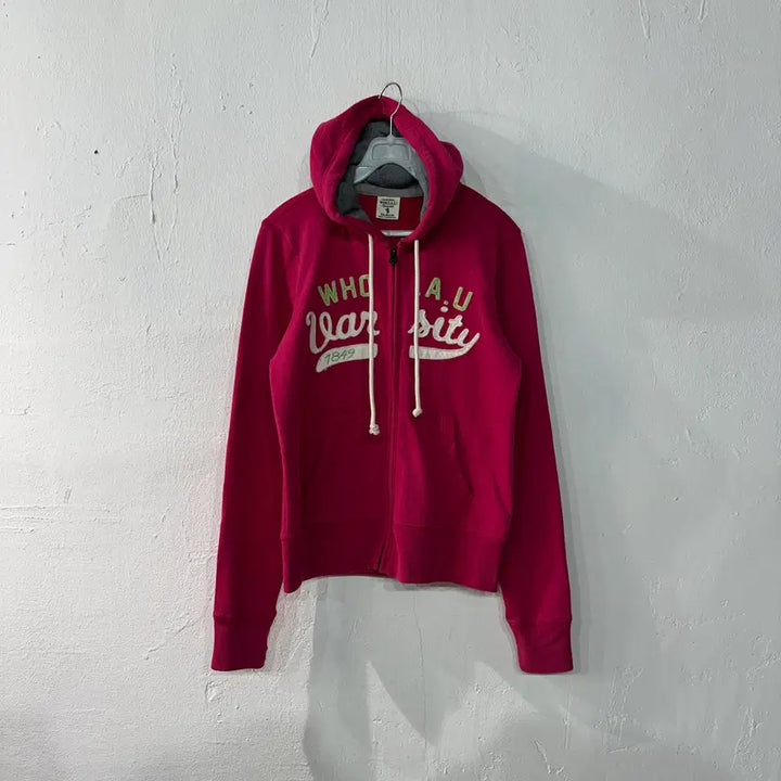 [BUNJANG] Who.A.U Pink Zip-Up Hoodie Women&
