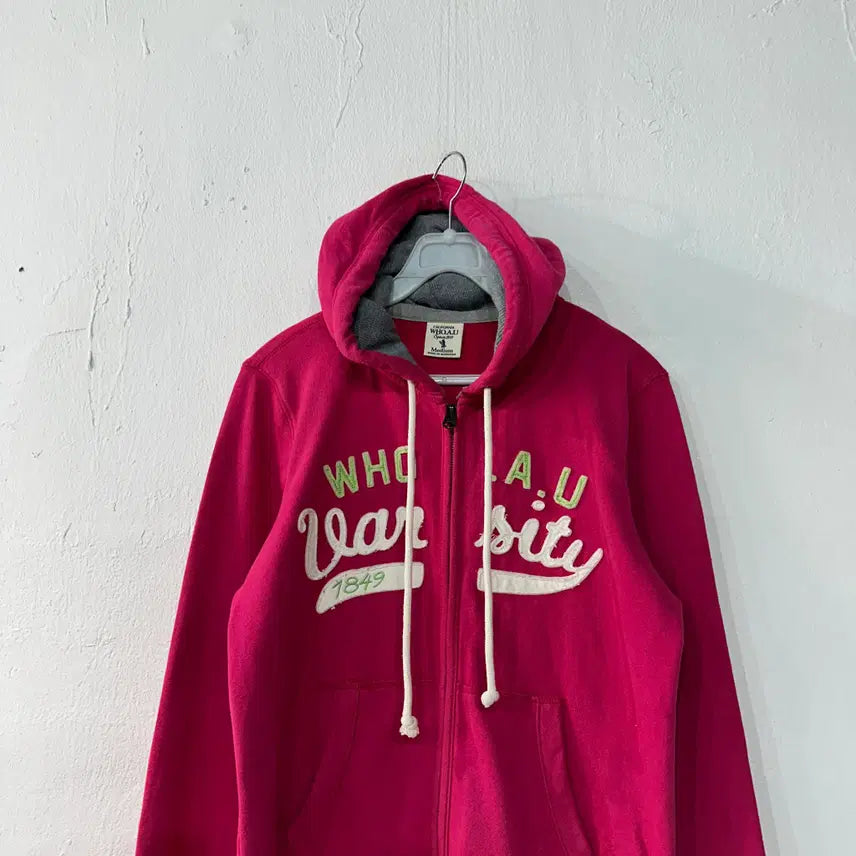 [BUNJANG] Who.A.U Pink Zip-Up Hoodie Women&
