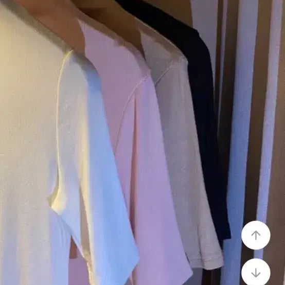 [BUNJANG] Basic Half-Sleeve Mock Neck Slim Fit T-Shirt - Pink / 5부 반팔 기본 목티 슬림핏 티셔츠 핑크