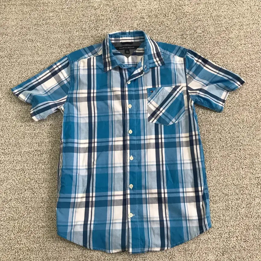 [BUNJANG] Tommy Hilfiger Short Sleeve Shirt / 타미힐피거 반팔셔츠