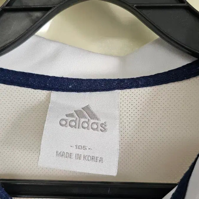 [BUNJANG] Adidas White Short-Sleeve Polo T-Shirt Size 105 / 아디다스 흰색 반팔 폴로티셔츠 105