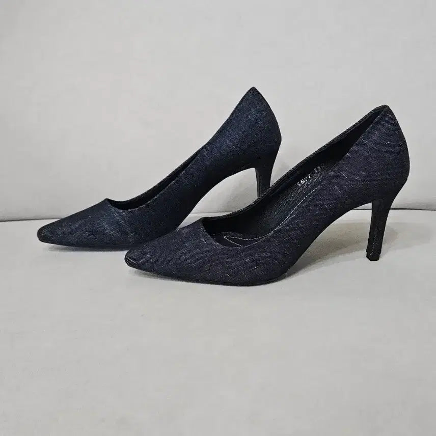 [BUNJANG] Denim High Heels (230) / 새상품 데님하이힐 230
