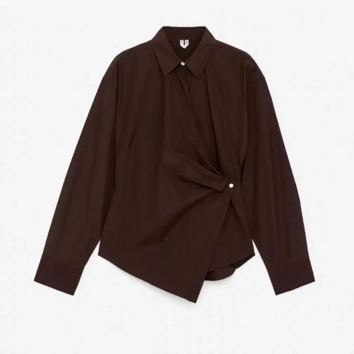 [BUNJANG] ARKET Wrap Shirt Brown / 아르켓 랩셔츠 브라운