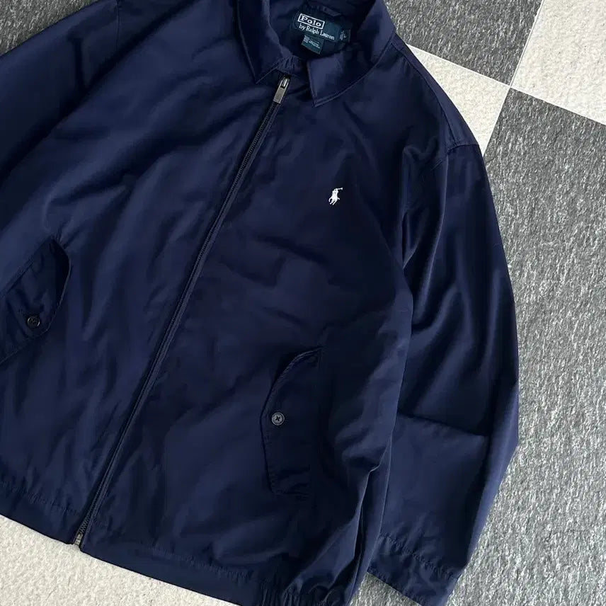 [BUNJANG] Polo Ralph Lauren Navy Windbreaker Jacket L / 폴로 랄프로렌 네이비 바람막이 자켓