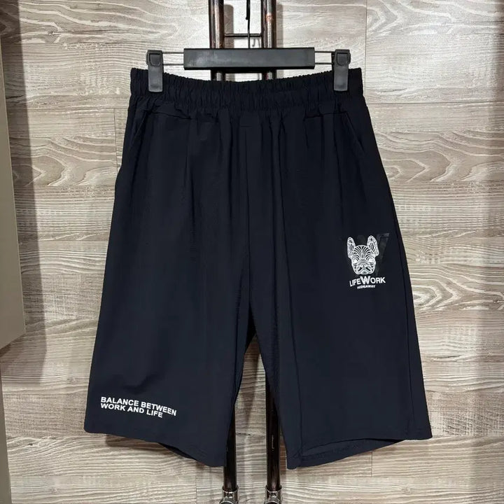 [BUNJANG] Life Work Black Banding Shorts / 라이프워크 검정 밴딩 반바지 (nbp178