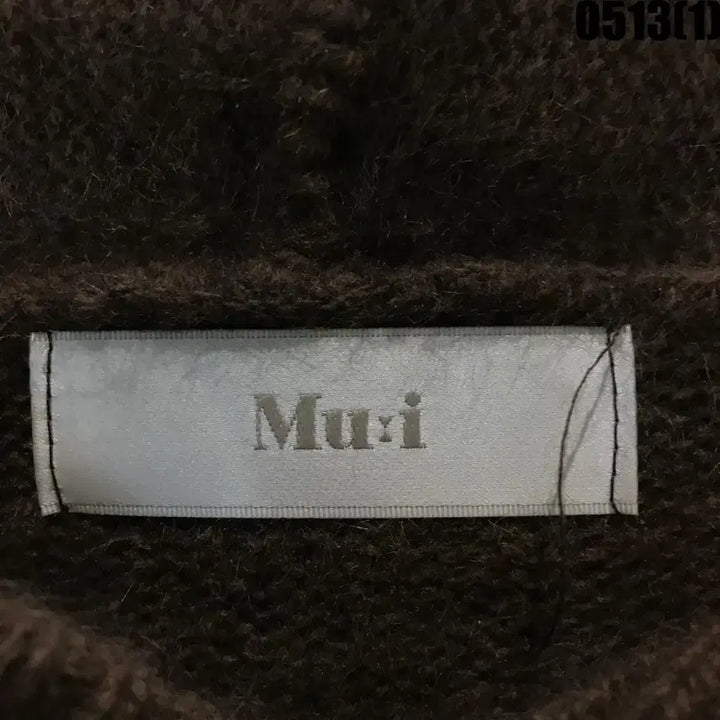 [BUNJANG] Mu i Brown Hooded Knit - Free Size / Mu i 브라운 후드 니트 F