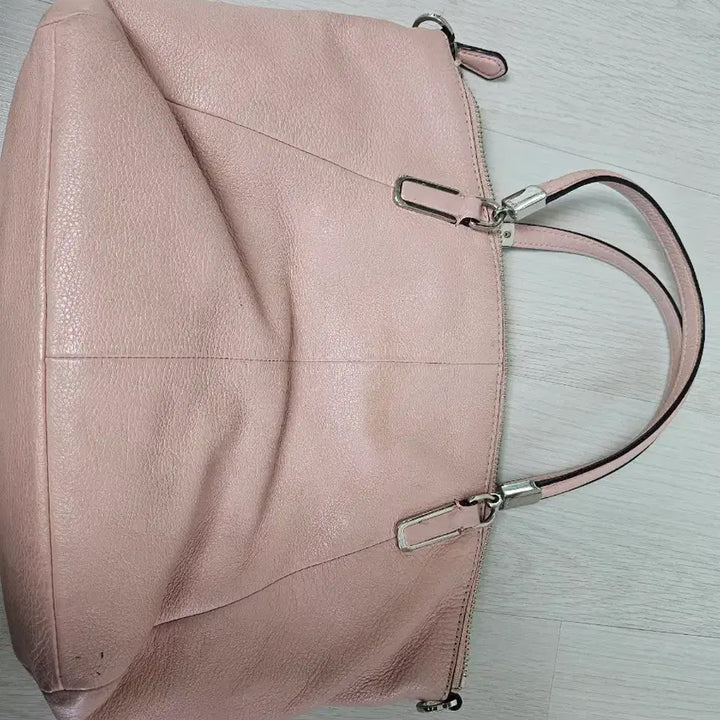 [BUNJANG] Coach Pink Leather Tote Bag / 코치 핑크 가죽 토트백