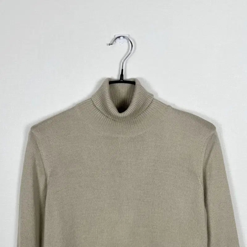 [BUNJANG] Marina Rinaldi Virgin Wool Turtleneck Knit Beanie L 77/Raden / 마리나 리날디/버진울 목폴라 니트 폴라티 L 77/라덴