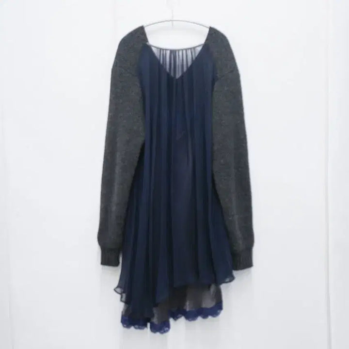 [BUNJANG] Sacai Chiffon Layered Knit / 사카이 쉬폰 레이어드 니트