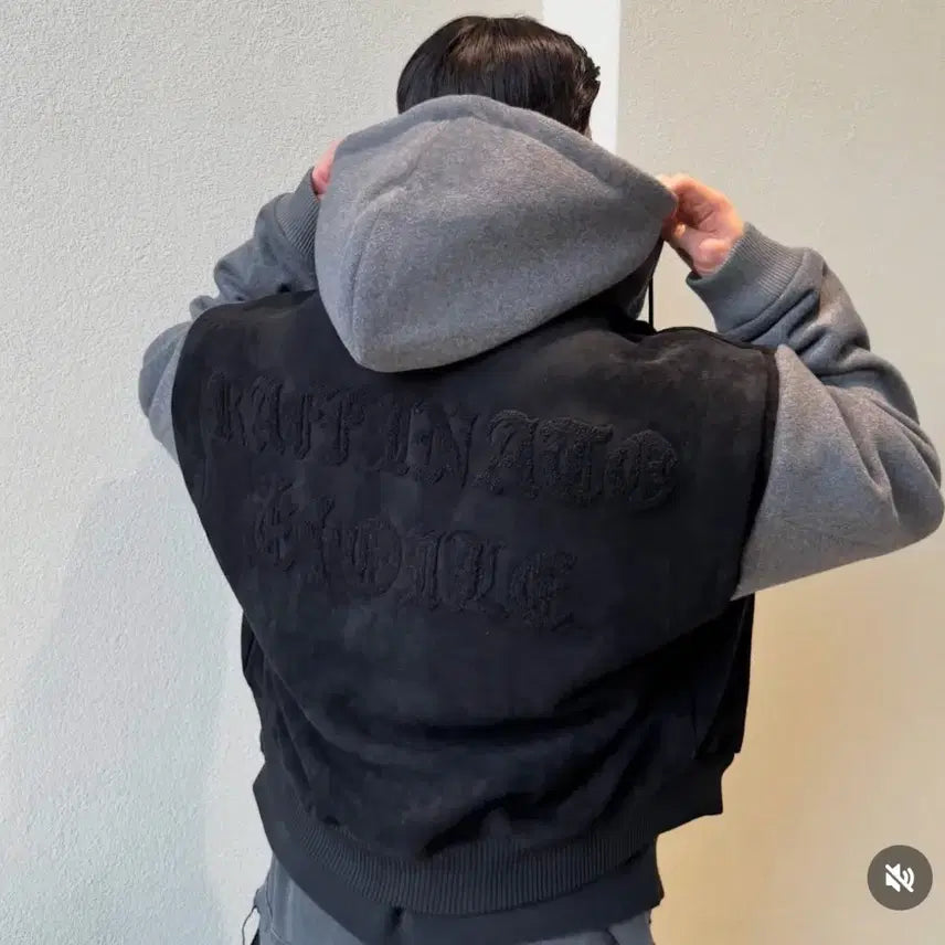 [BUNJANG] Raffinato Suede Varsity Jacket / 라피나토 스웨이드 바시티 자켓 50 판매 라피나토에뚜알