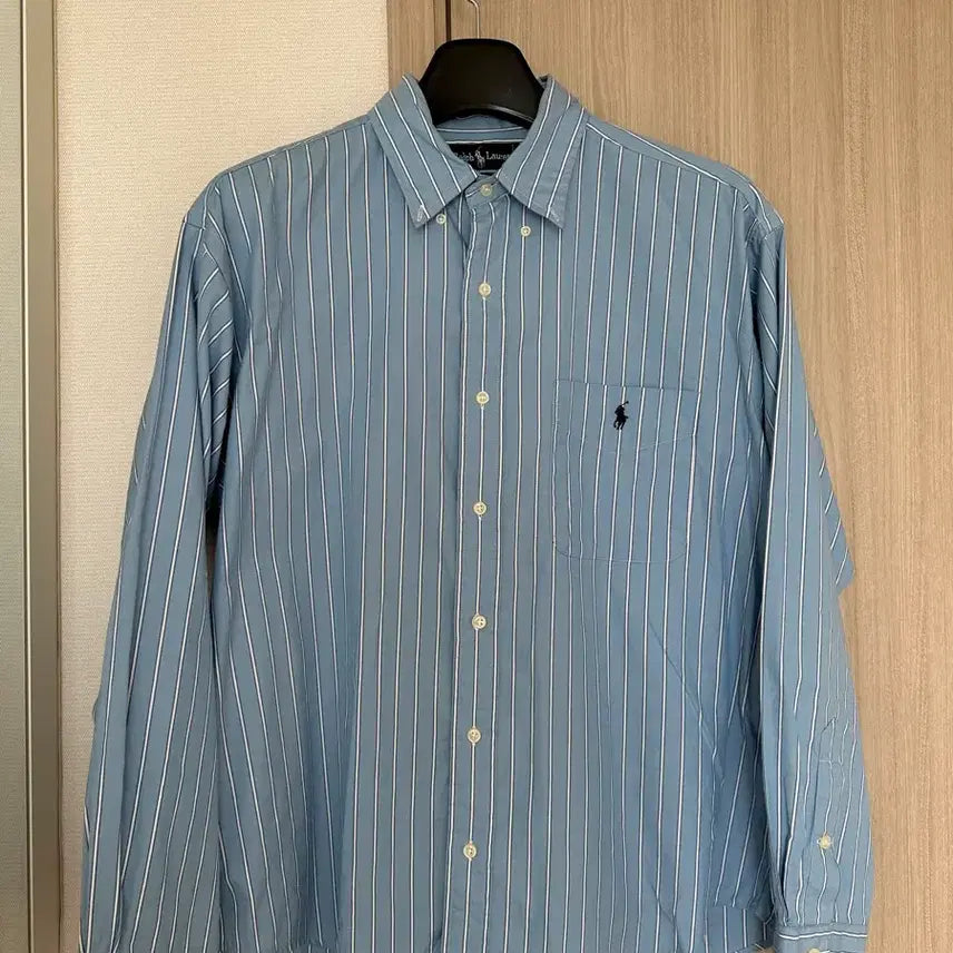 [BUNJANG] Polo Ralph Lauren Striped Shirt Blue / 폴로 랄프로렌 스트라이프 셔츠 블루