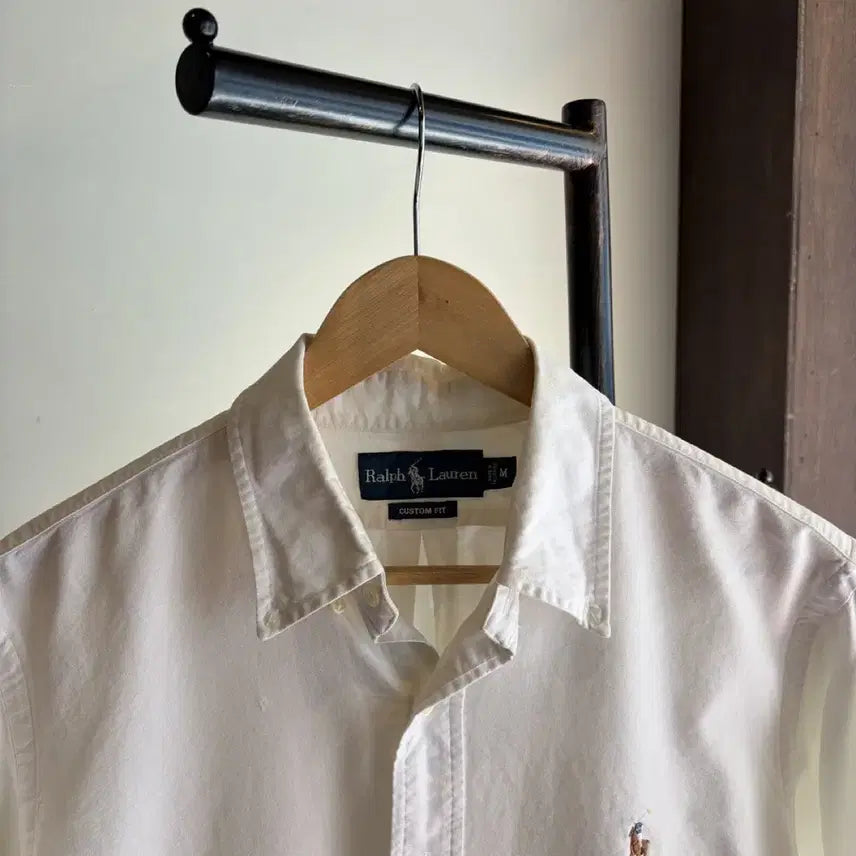 [BUNJANG] Polo Ralph Lauren White Custom Fit Shirt / 16927 - 폴로 랄프로렌 화이트 셔츠