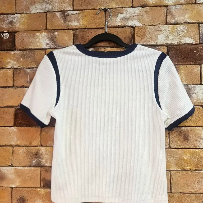 [BUNJANG] PLAC White Heart Logo Short Sleeve T-Shirt / PLAC 화이트 하트 로고 반팔 티셔츠