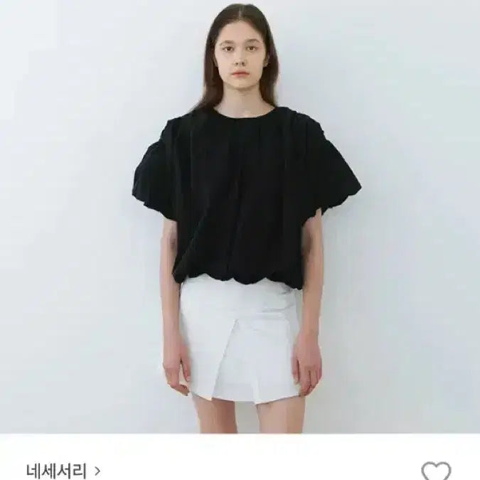[BUNJANG] Necessary Balloon Blouse / 네세서리 벌룬 블라우스