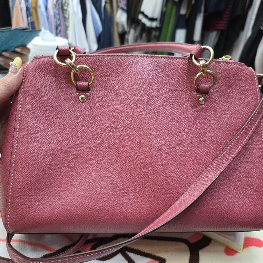 [BUNJANG] Coach Etta Carryall Crossgrain Leather Handbag (F76938) / 정품 코치 에타 캐리올 크로스그레인 레더 (F76938)
