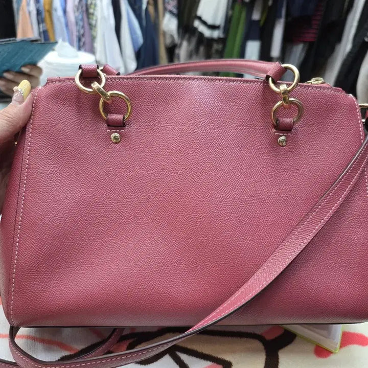 [BUNJANG] Coach Etta Carryall Crossgrain Leather Handbag (F76938) / 정품 코치 에타 캐리올 크로스그레인 레더 (F76938)