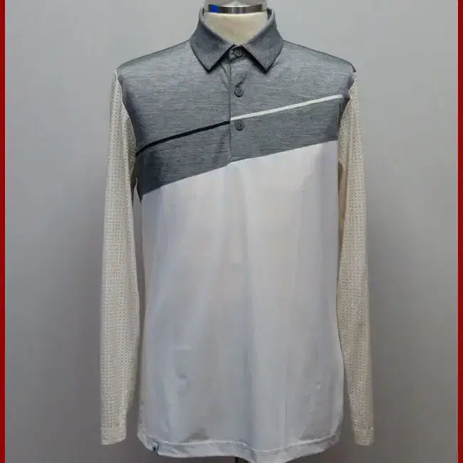 [BUNJANG] W.Angle White Collared T-Shirt Size 95 / 와이드앵글/하얀색 카라티셔츠/95사이즈/따봉구제(A-14)