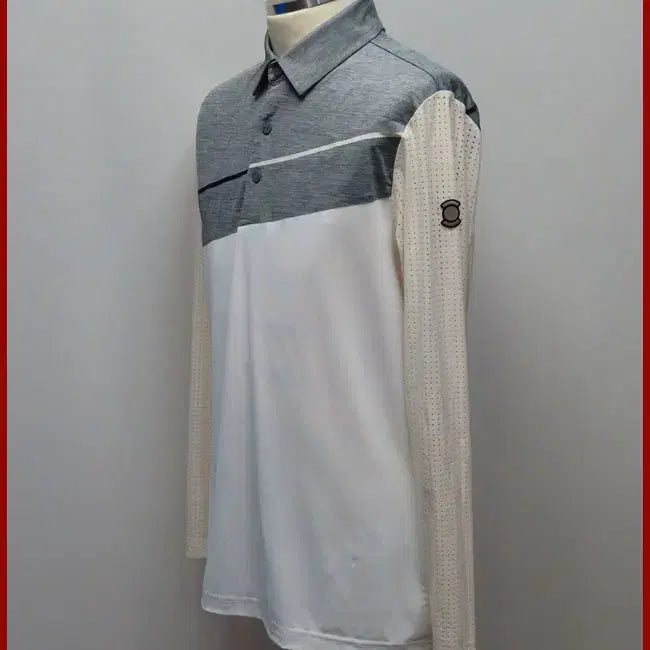 [BUNJANG] W.Angle White Collared T-Shirt Size 95 / 와이드앵글/하얀색 카라티셔츠/95사이즈/따봉구제(A-14)