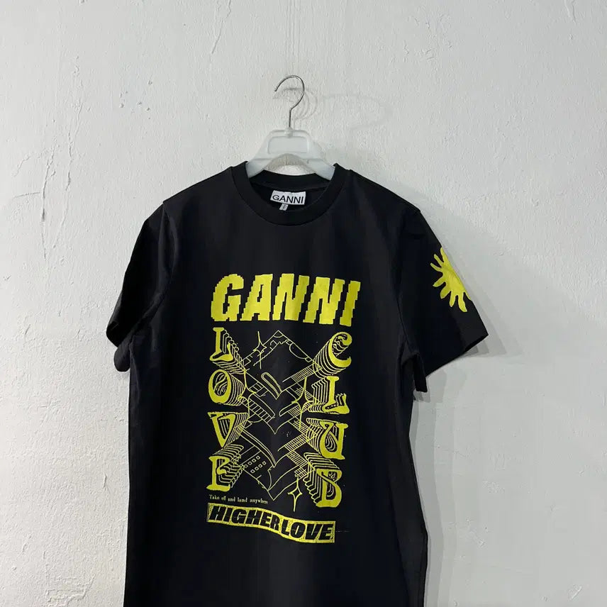 [BUNJANG] GANNI LOVE CLUB T-Shirt / GANNI 가니 LOVE CLUB 반팔 여성XS