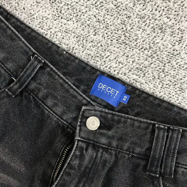 [BUNJANG] Washed Black Denim Pants / 워싱 흑청 바지