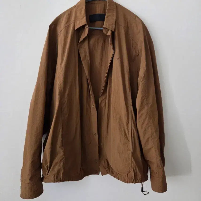 [BUNJANG] JUUN.J String Shirt Brown Size 44 / 준지 스트링 셔츠 44