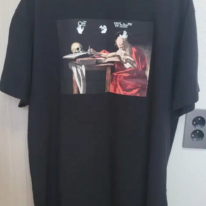 [BUNJANG] Off-White Caravaggio Short Sleeve T-Shirt Black XS / 오프화이트 카라바지오 반팔티 블랙 XS