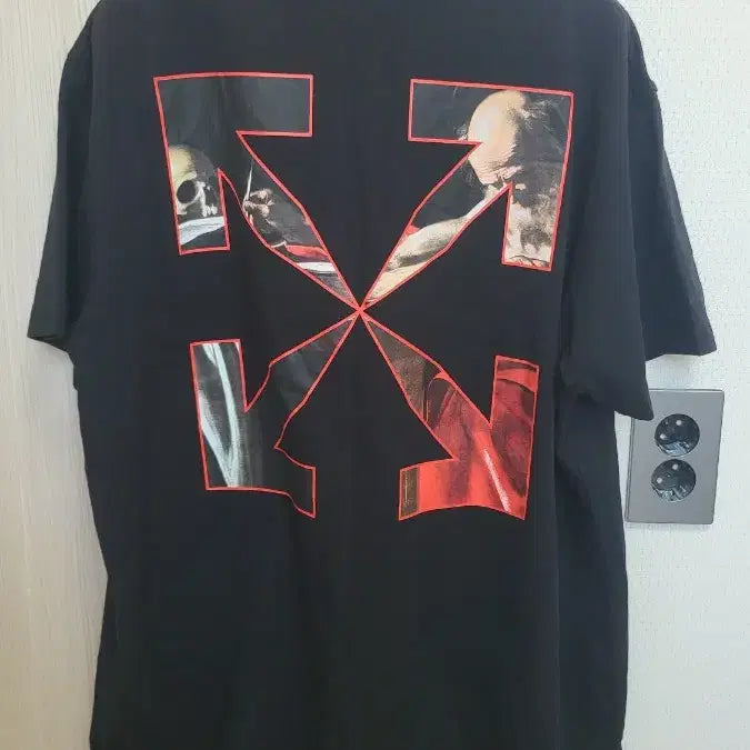 [BUNJANG] Off-White Caravaggio Short Sleeve T-Shirt Black XS / 오프화이트 카라바지오 반팔티 블랙 XS