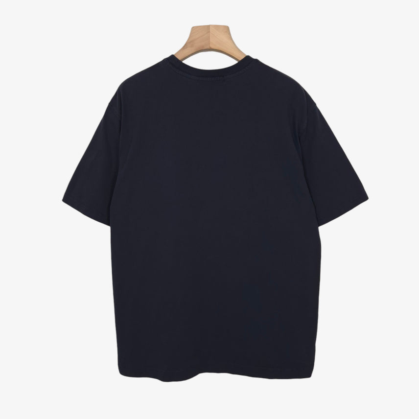 [BUNJANG] BEAKER Navy Printed Short Sleeve T-Shirt / [105] 비이커 네이비 프린팅 반팔 티셔츠