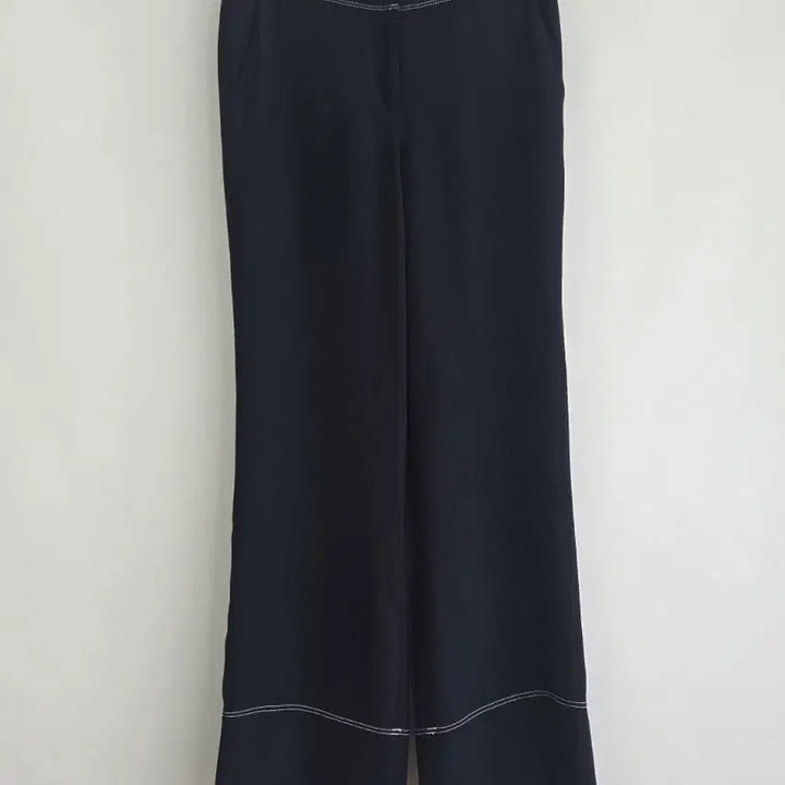 [BUNJANG] It Misha Navy Stitch Wide Pants - M / 0843 잇미샤 네이비 스티치 와이드 팬츠  M