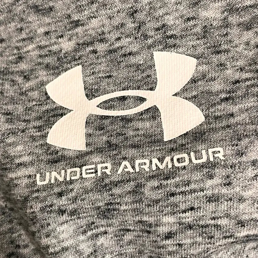 [BUNJANG] Under Armour Rival Terry LC Zip-Up Hoodie Onyx White / 언더아머 후드집업