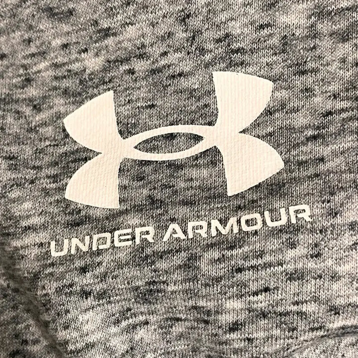 [BUNJANG] Under Armour Rival Terry LC Zip-Up Hoodie Onyx White / 언더아머 후드집업