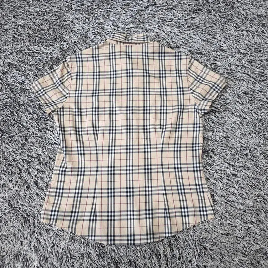 [BUNJANG] Burberry Nova Check Slim Fit Short Sleeve Shirt Women&