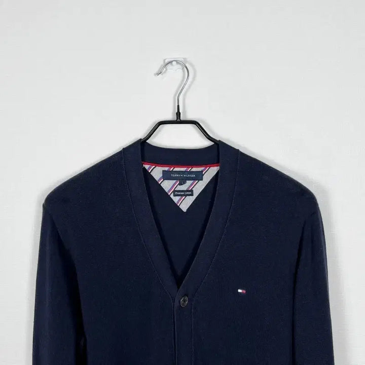 [BUNJANG] Tommy Hilfiger Navy Thin Cotton Knit Cardigan Men&