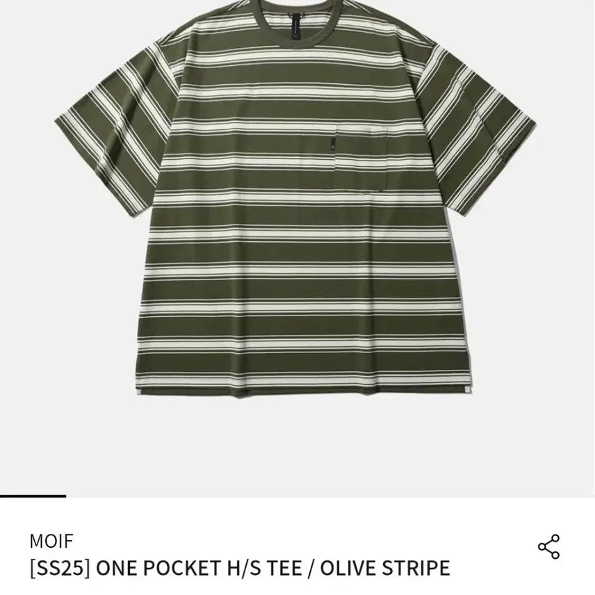[SOLD OUT] 모이프 스트라이프 티[1] 올리브