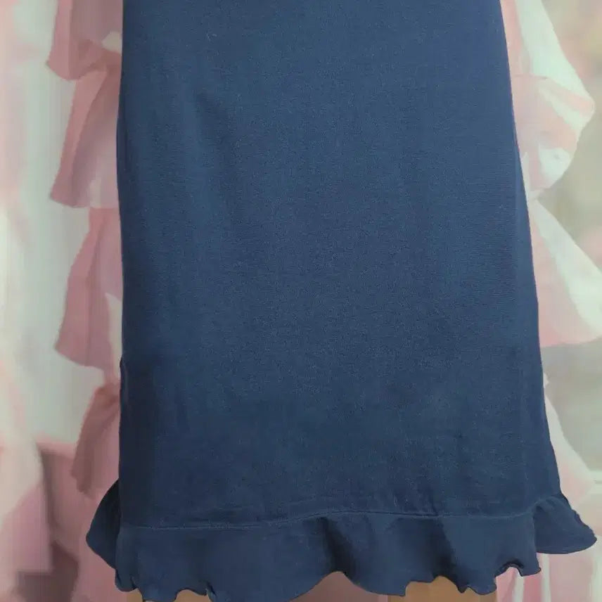 [BUNJANG] Plastic Island Pink Frill Detail Dress / 플라스틱아일랜드 핑크 프릴 포인트 원피스 (면 아니고 시원한 원단)