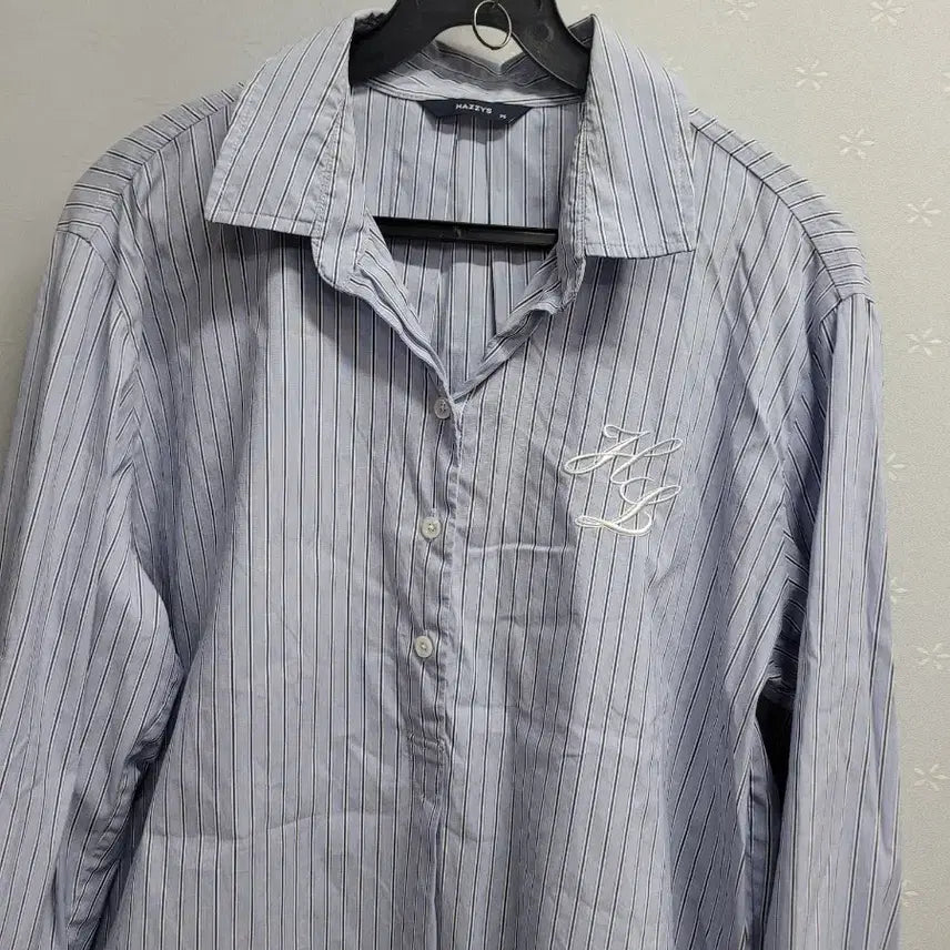 [BUNJANG] Hazzys Striped Long Sleeve Shirt / 95)헤지스 스트라이프 긴팔 셔츠 (66~77)