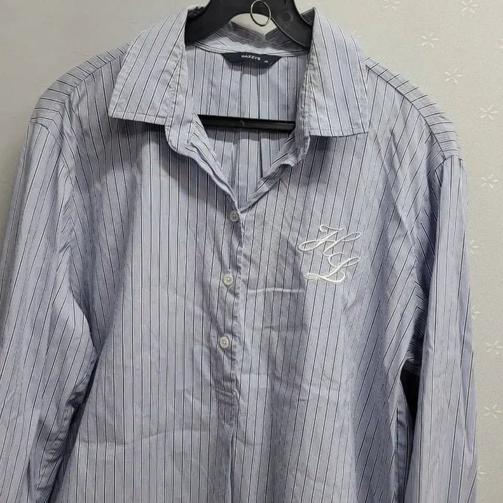 [BUNJANG] Hazzys Striped Long Sleeve Shirt / 95)헤지스 스트라이프 긴팔 셔츠 (66~77)