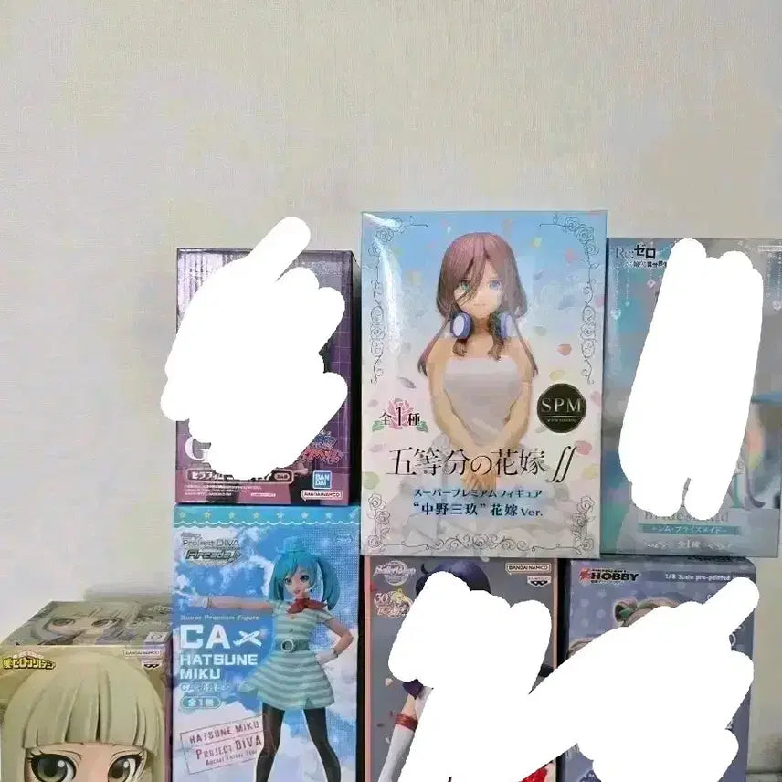 [BUNJANG] Miku &amp; Toga 3-Figure Set (Sealed) / 미개봉) 미소녀 피규어 3종 미쿠  토가