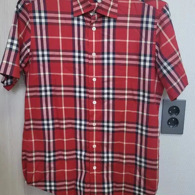 [BUNJANG] Burberry London Check Short Sleeve Shirt Size M / 버버리 체크 반팔 셔츠 M