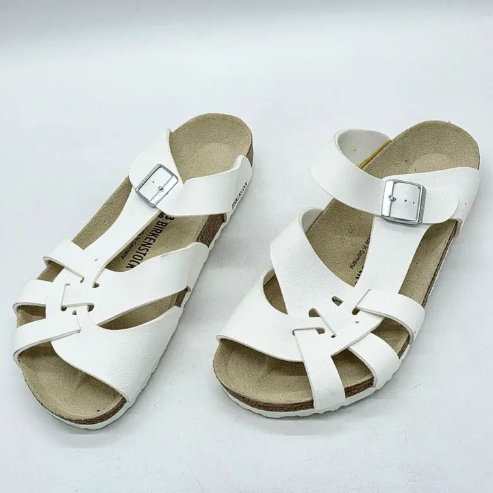 [BUNJANG] Birkenstock Pisa White Sandals (Size 43) / 버켄스탁 피사 화이트 (43)