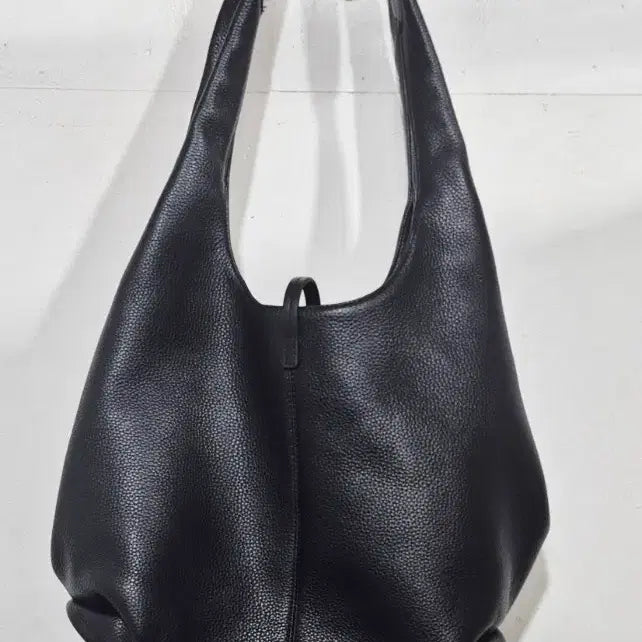 [BUNJANG] Joy Gryson Black Leather Hobo Shoulder Bag / joy gryson 조이 그라이슨 블랙 가죽 호보백 숄더백