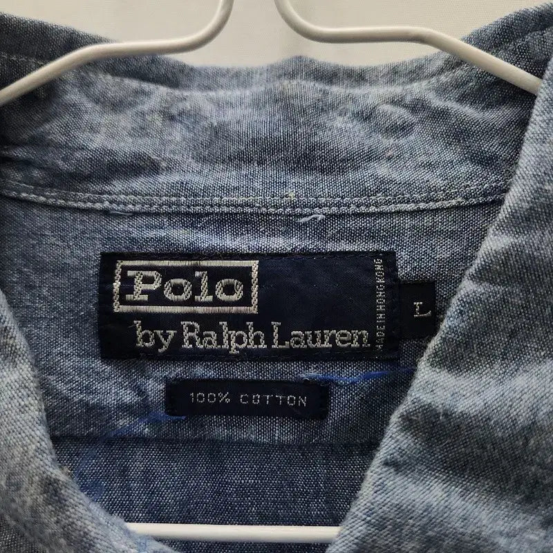 [BUNJANG] Ralph Lauren 90s Chambray Denim Work Shirt L / RALPH LAUREN 랄프로렌 90S 샴브레이 데님 워크셔츠 L