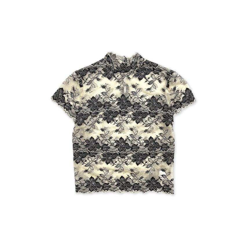 [BUNJANG] Vintage Flower Lace Top / 빈티지 플라워 레이스탑