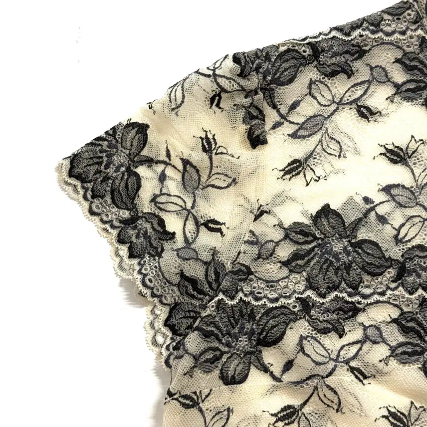 [BUNJANG] Vintage Flower Lace Top / 빈티지 플라워 레이스탑