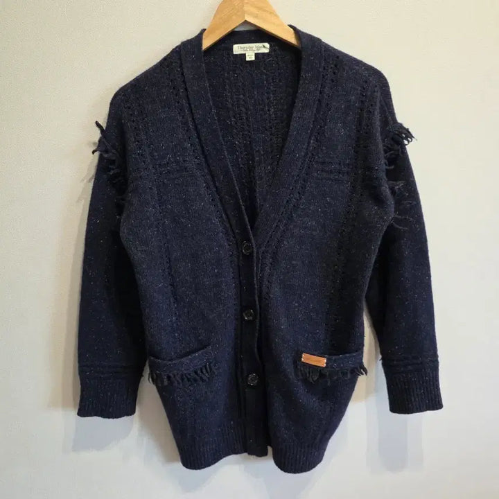 [BUNJANG] Thursday Island Navy Fringe Cardigan / Thursday Island 네이비 가디건 85